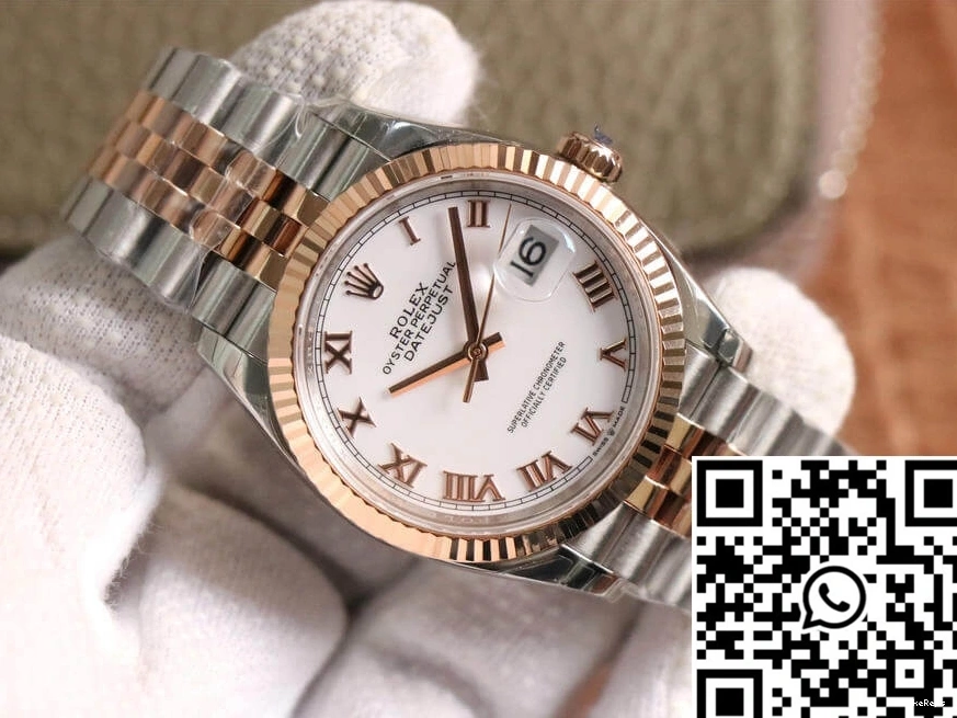 Factory Rose Datejust M126231-0015 Rolex Gold EW 0427